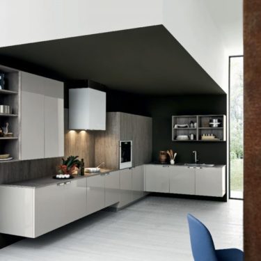 Cesar Ariel Kitchen in Eco-Gloss and Oak